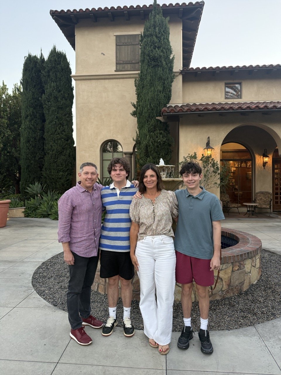 The Ward family of four